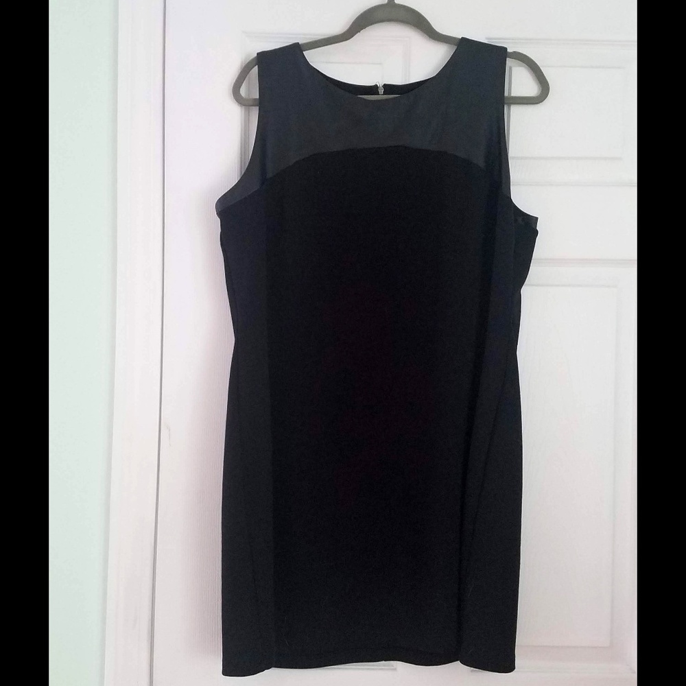 Apt. 9 Sheath Dress with Faux Leather Detail